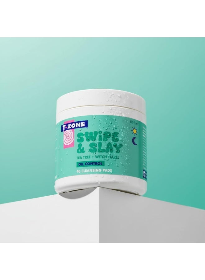 T-Zone Tea Tree & Witch Hazel Biodegradable Cleansing Pads (40 Pads) - Instantly Remove Dirt, Oil & Makeup, Unclogs Pores, Promotes Clearer Skin & Kinder to Planet - Image 3